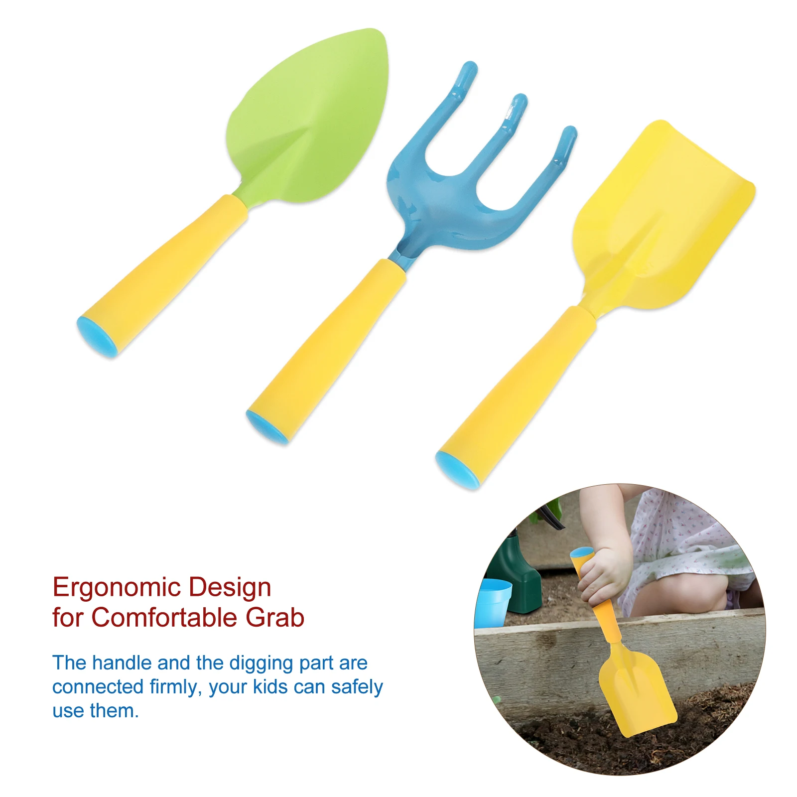 مجموعة أدوات الحديقة للأطفال أدوات مجرفة البستنة للأطفال ألعاب زراعة صغيرة