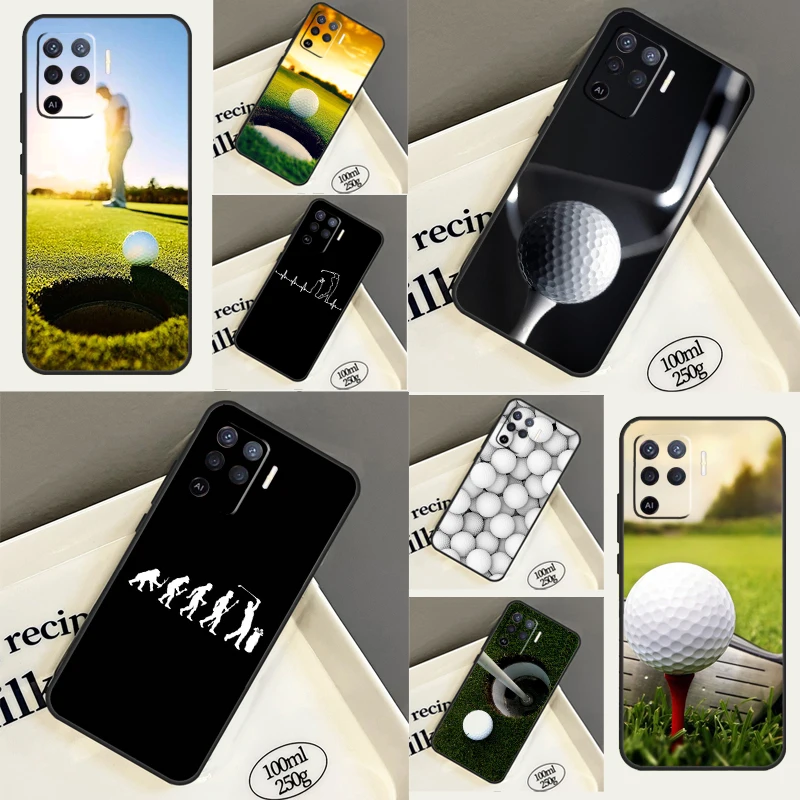 Golf Course Field Case For OPPO A52 A72 A5 A9 A31 A53 A15 A16 A17 A54 A74 A94 A76 A96 A54S A57S A53S Cover