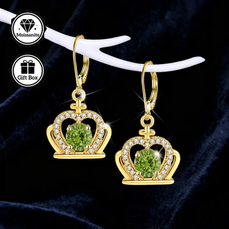 

Ювелирные изделия LAMVOICE для женщин, серьги из стерлингового серебра S925 с муассанитом, подарки на Рождество для нее, ювелирные изделия с подарочной коробкой