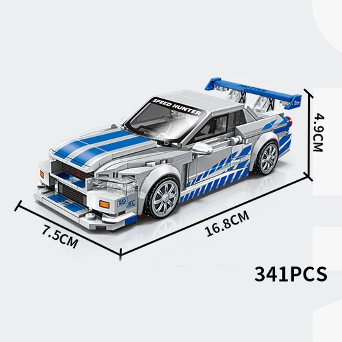 Coupé Japonais de Rue — Argent & Bleu