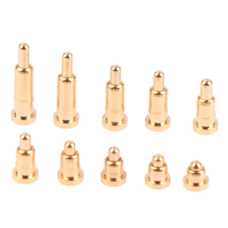 

10Pcs POGO PIN Charging Pin Spring Pin Gold Plated Connector Antenna Thimble High Current Patch Probe