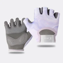 Guantes deportivos de yoga para mujer, antideslizantes y absorbentes de golpes, medio dedo, resistentes al desgaste y transpirables, ciclismo