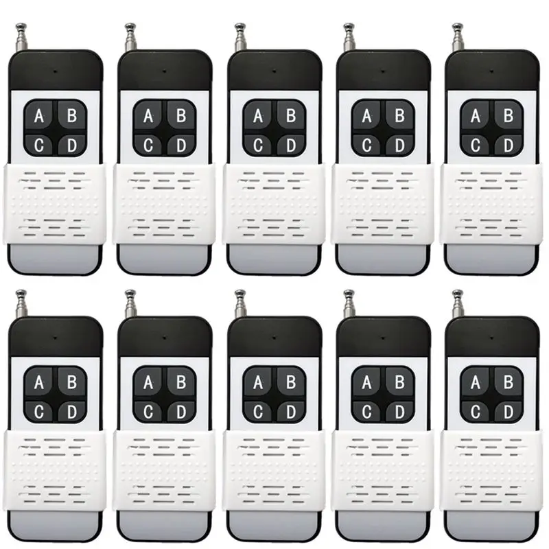 

ABKN-Car Alarm System Remote Control, 433Mhz Wireless RF, 4-Key Switch, EV1527 Learning Code, DC 12V For Universal Garage Door