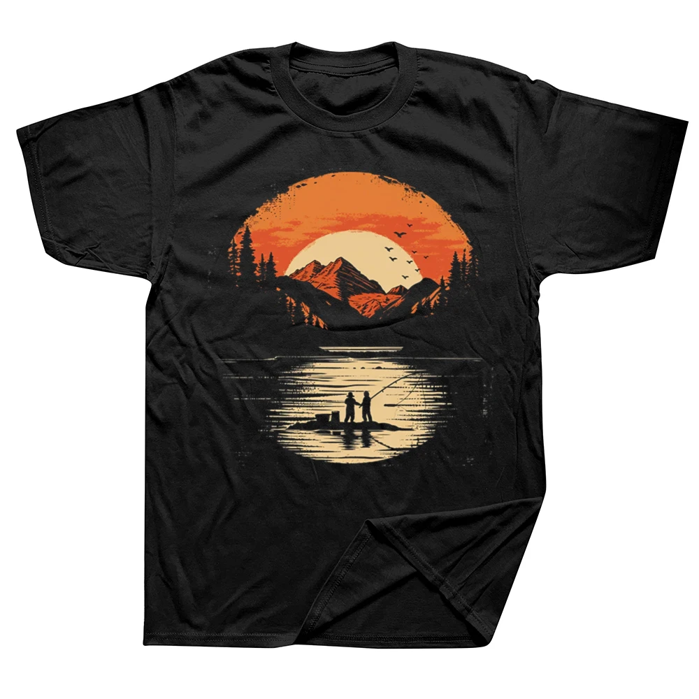

Funny Outdoor Fishing T Shirt Cotton Streetwear Short Sleeve Birthday Gifts Mens Clothing Fashion Casual Loose Oversized T Shirt