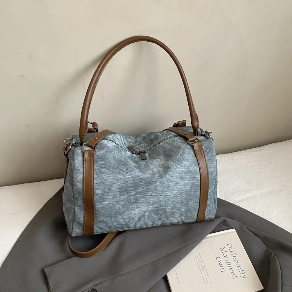 

Универсальная сумка через плечо для боулинга в корейском стиле, винтажная сумка через плечо из искусственной кожи в стиле бостон, элегантная сумка-подушка в стиле ретро, уличная сумка