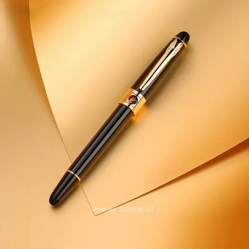 

Hot New Pimio 89 Munich Jazz Metal Fountain Pen Iridium Gold Nib With Converter Office F 0.5mm Nib High End Luxury Business Pen