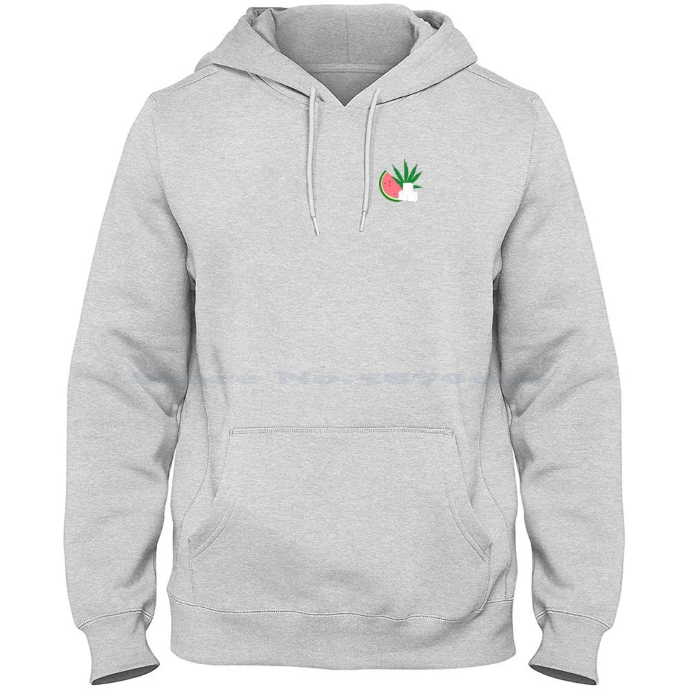 Watermelon Sugar High 100% Cotton Hoodie T Shirt Fine Line Watermelon Sugar Weed