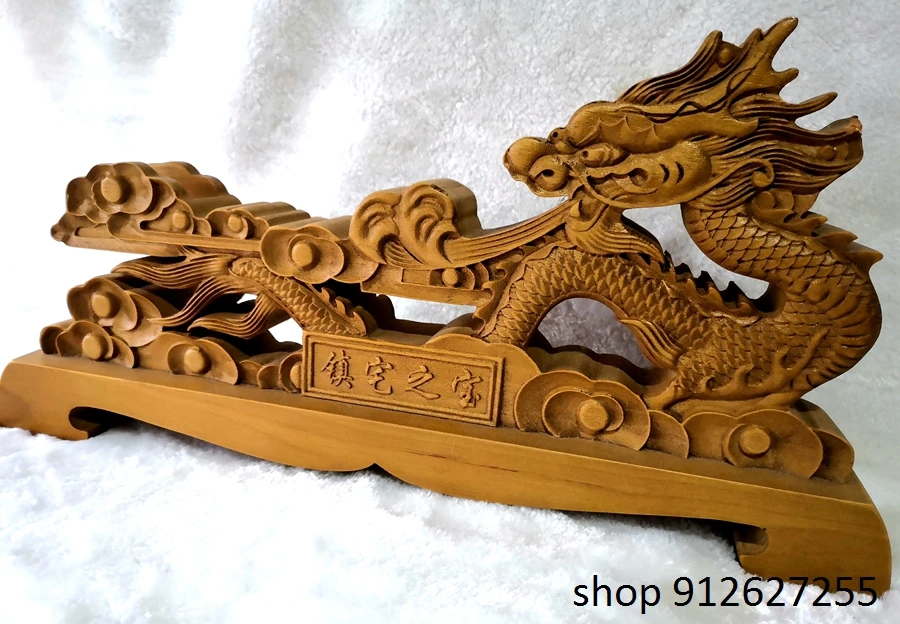 Red 1-tier Carve dragon Wooden Stand for Katana Nihonto Japanese Sword