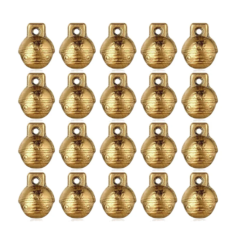 

60 Pieces Vintage Brass Bells Mini Craft Bells Small Tibetan Craft Bells DIY Jewelry Making Pendants Necklaces