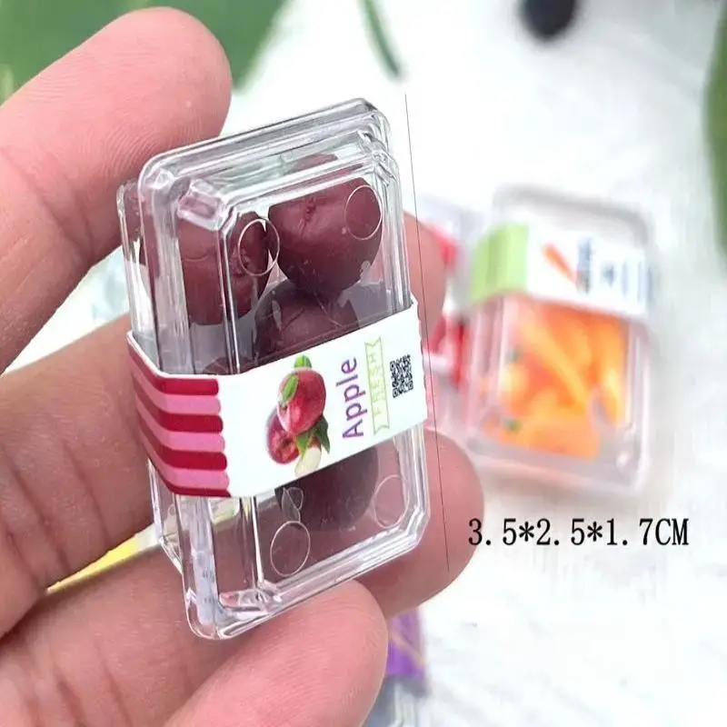 Beverage Cooler 1 Set Summer Outdoor Scene Dollhouse Miniature Portable Refrigerator Box Simulation Drink Kit Gift