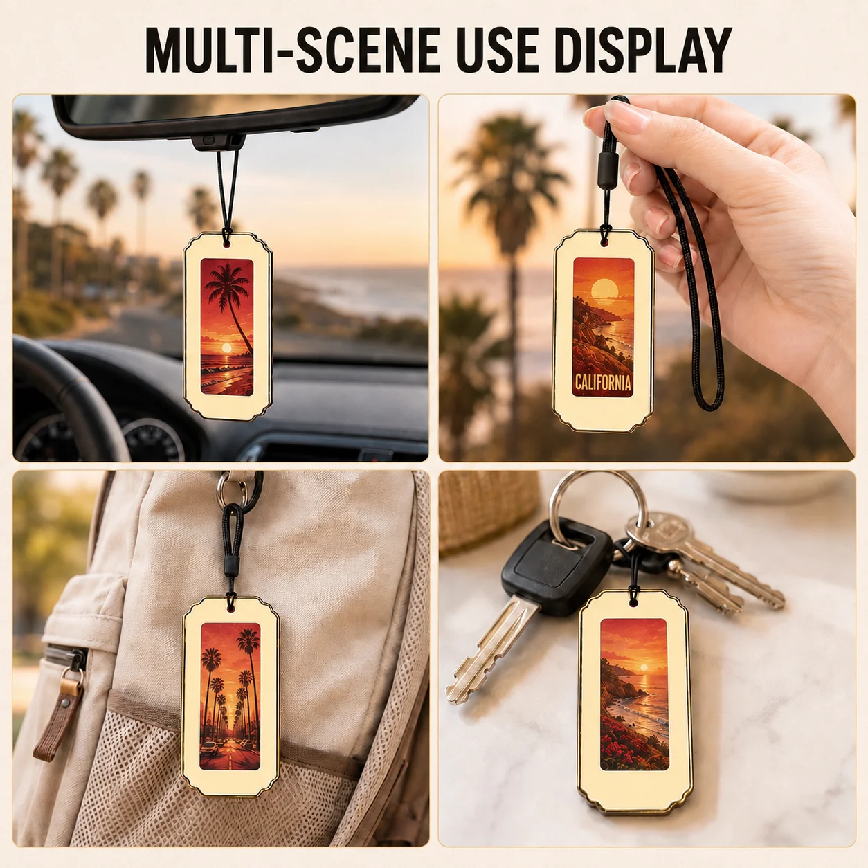 Original Color E-Ink Smart Keychain DIY Support 2.13 Inch Memory Photo Transfer 4 Colors Display Screen Luggage Tag for iPhone