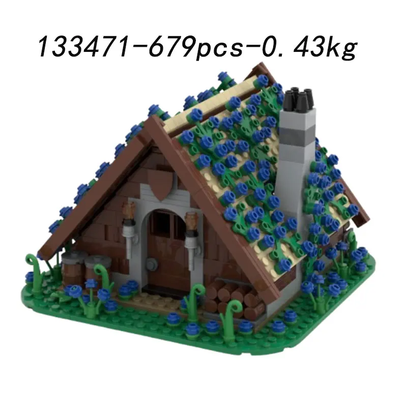 Small particle assembly building blocks MOC-133471 679pcs building construction toy three-dimensional model gift puzzle DIY orna