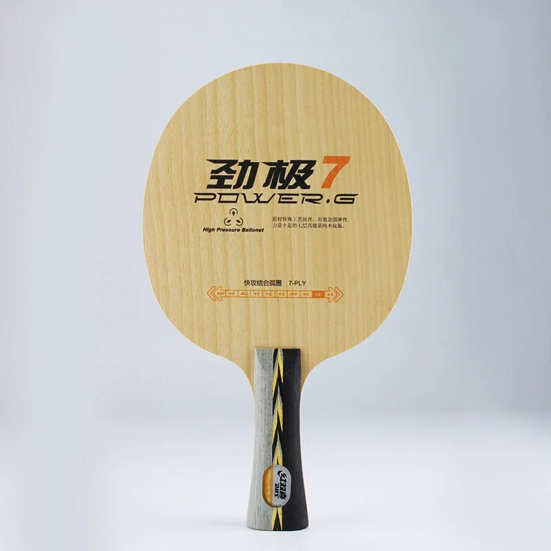 Original DHS POWER G7 PG7 Table Tennis Blade (Without Box) Pure Wood Ply 7 for Racket Ping Pong Bat Paddle