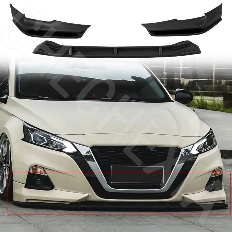 For Nissan Teana 2019-2021 Upgraded YF Style Front Bumper Diffuser Spoiler Car Front Aerodynamic Kit Body Kit Front Lip