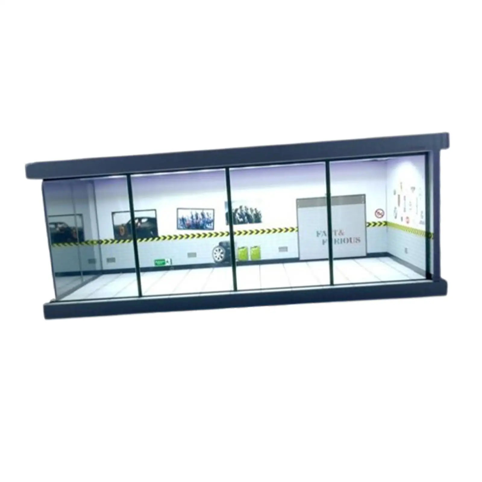 

1:64 Parking Lot LED Display Case Car Model Display Case for Diecast Car