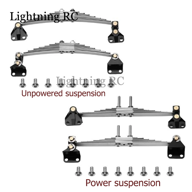 

1 Pair Front Suspension Steel Leaf Spring Lifting Lug Set for 1/14 Tamiya RC Tractor Trailer Truck Model Car Upgrade Parts