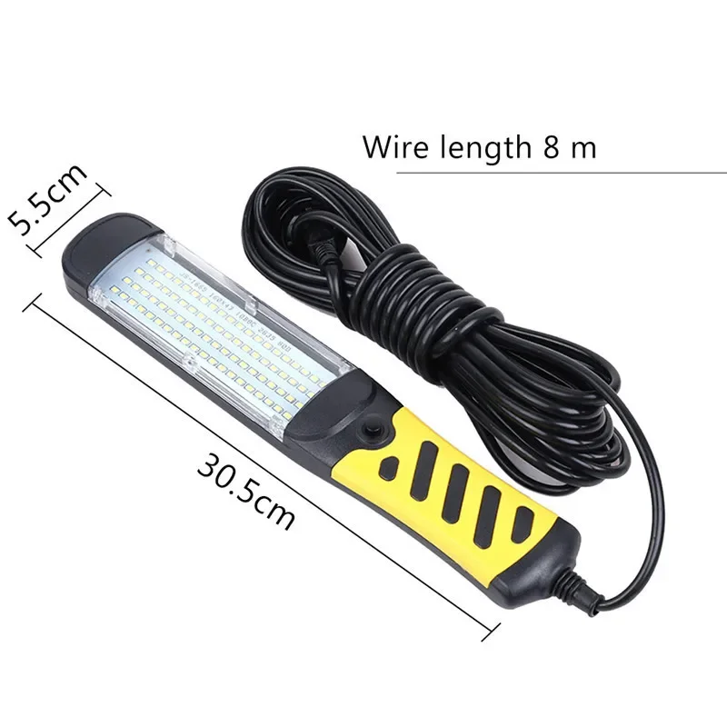 Car Inspection Repair Handheld Work Lamp Portable LED Emergency Safety Work Light 80 LED Beads Flashlight Magnetic Work Lamp