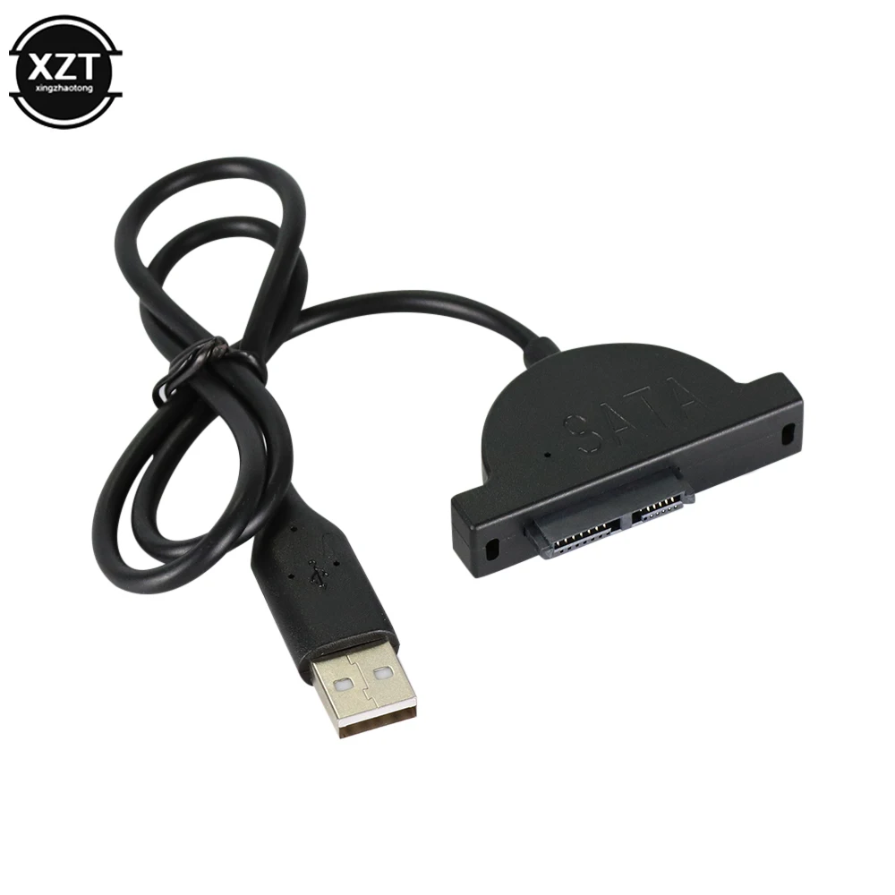 USB 2.0 to Mini SATA 7+6 13Pin Adapter Cable External Optical Drive Converter For Laptop CD-ROM DVD  ROM Drive Converter Cable