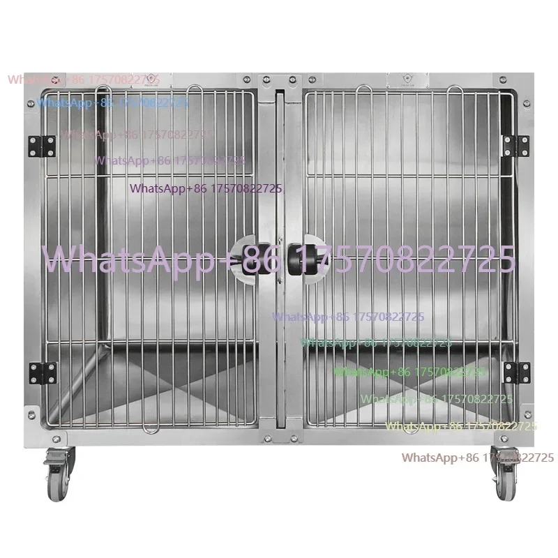 Boarding cage Veterinary pets Large size wholesale boarding cage factory Easy to clean stainless steel custom boarding cage