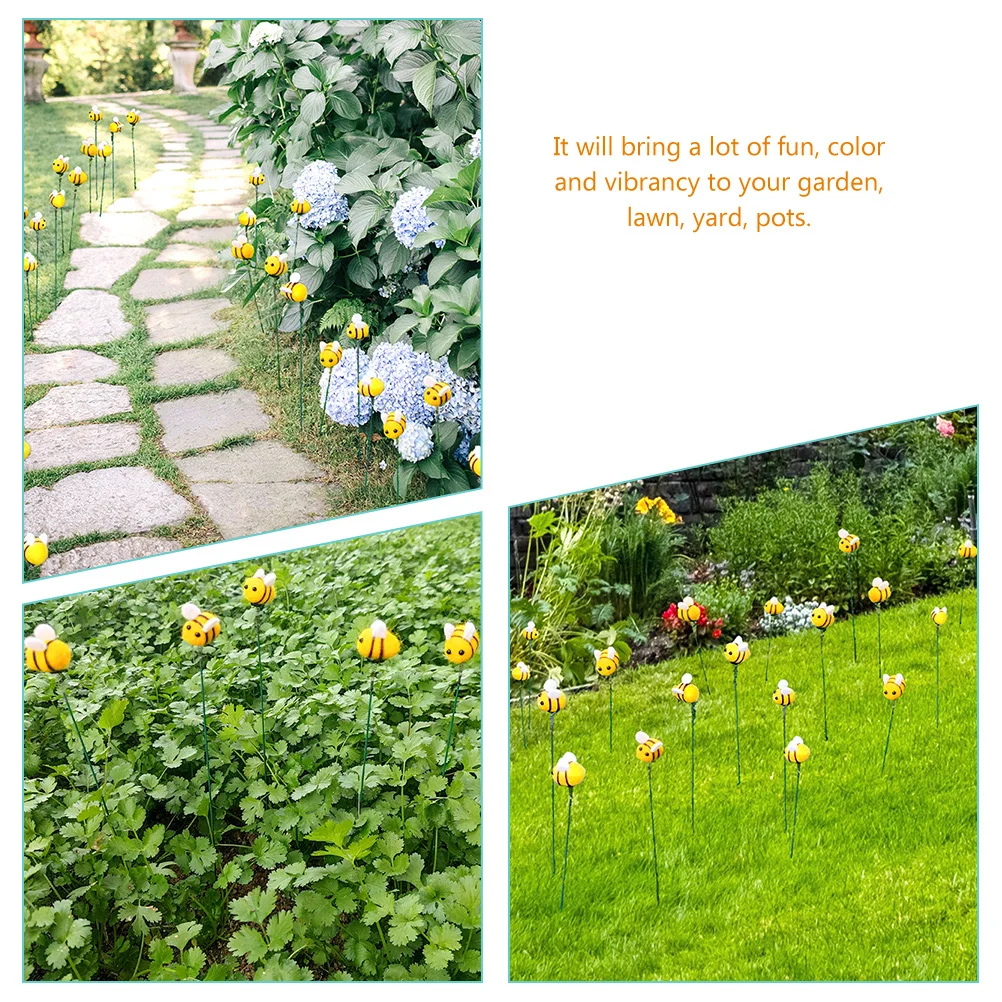 

5pcs Stakes Decorative Lawn Garden Decoration Ornaments Outdoor Spring Yard Outdoor Decoration Art