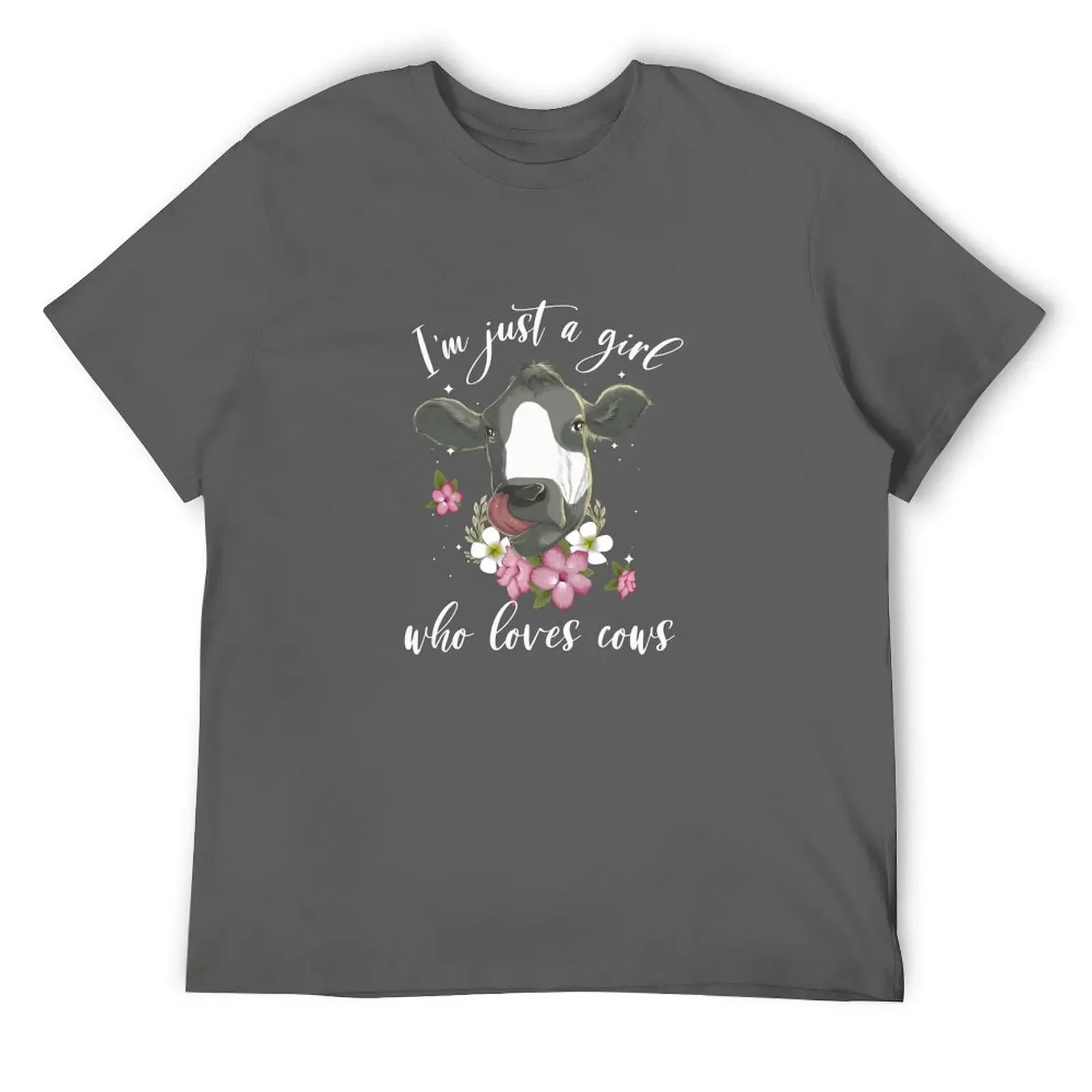 

Funny Im Just A Girl Who Loves Cows Gift Farmer Girl Women T-Shirt cheap stuff funny costumes mens designer clothes