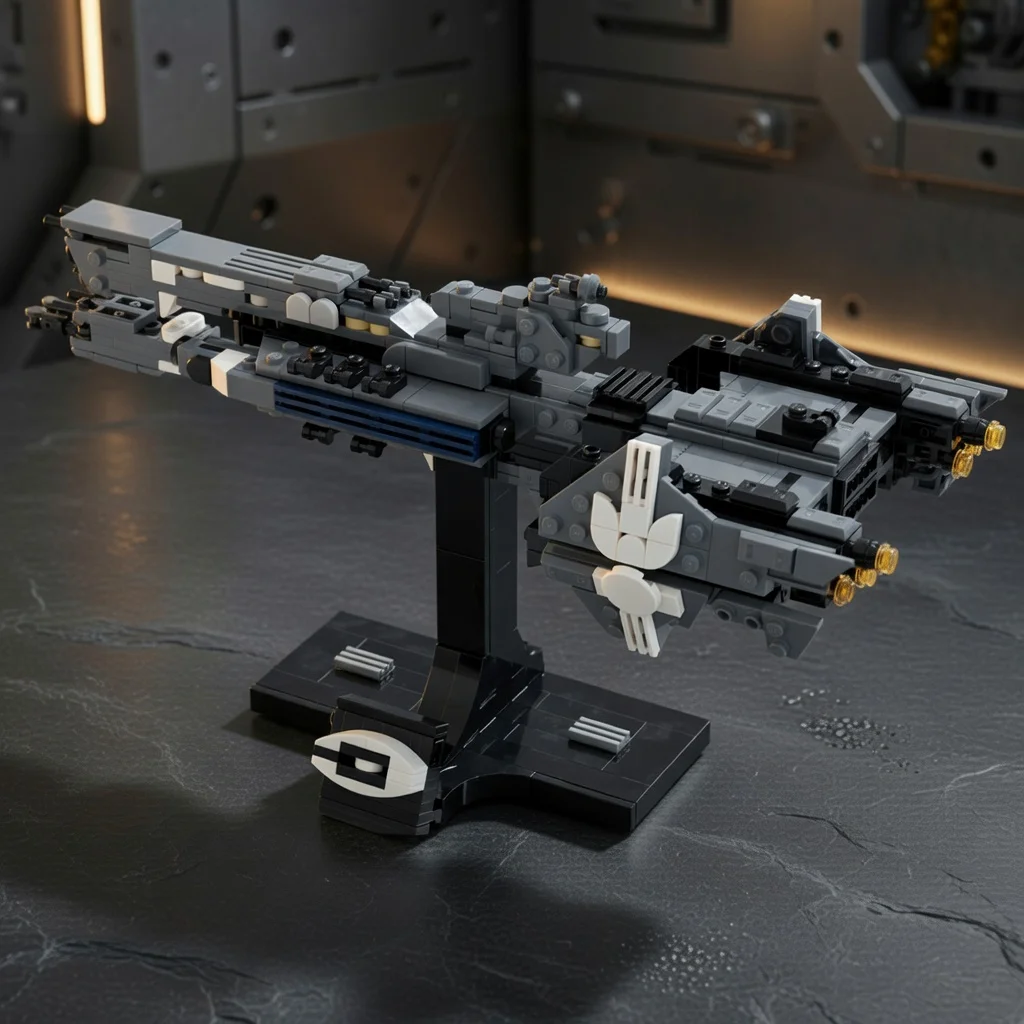 MOC Sci-Fi Savannah Frigate Building Blocks Space War Military Spaceship Bricks Model DIY Assembly Display Collection Gift