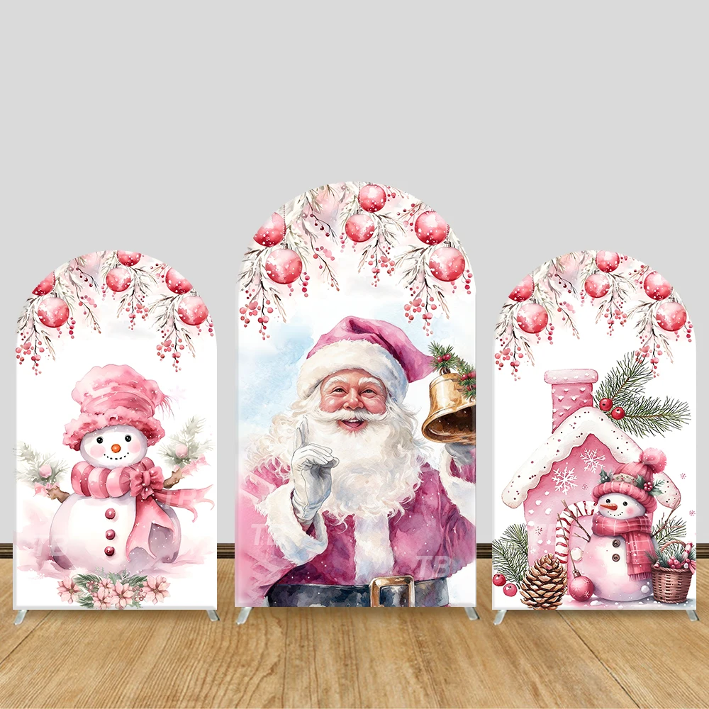 

Santa Claus Arch Backdrop Cover Home Indoor Decoration,photo Booth Props for Kid's Holiday Party, Festive Christmas Decoration
