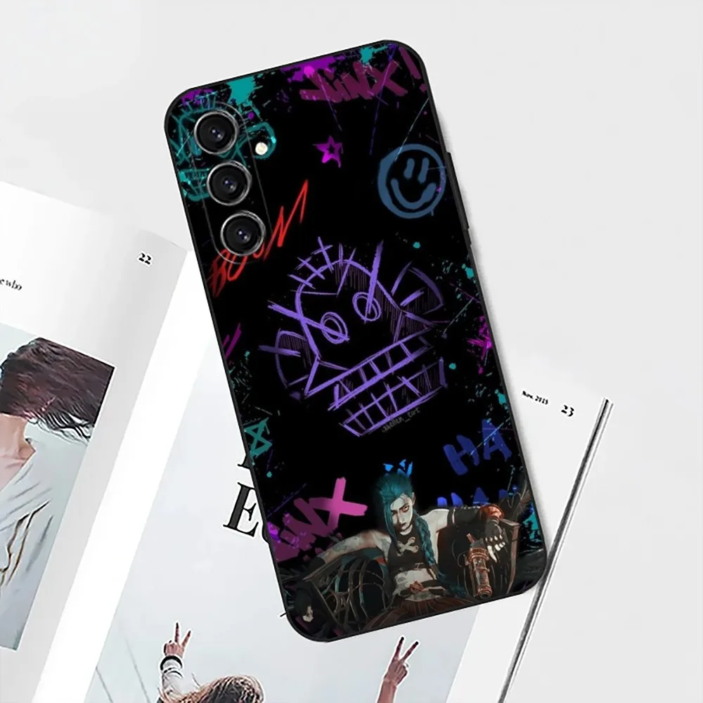 L-League of L-Legends LOL-S Jinx Phone Case For Samsung Galaxy A13,21s,22,31,32,52,53,71,80,91 Black Soft Cover