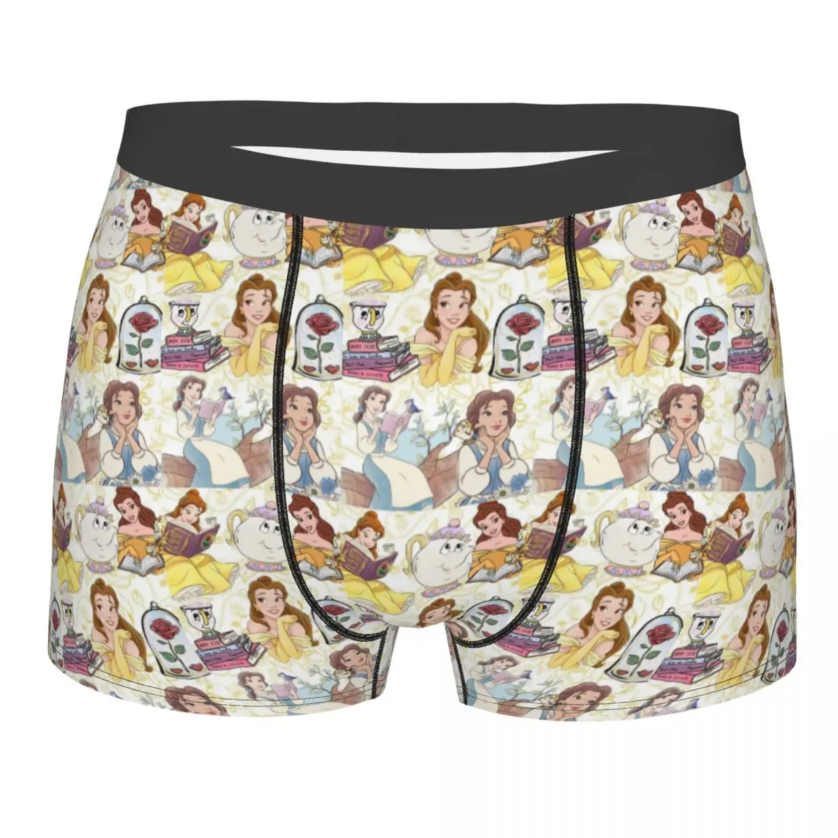 

Custom Fashion Beauty And The Beast Boxers Shorts Panties Men's Underpants Comfortable Briefs Underwear