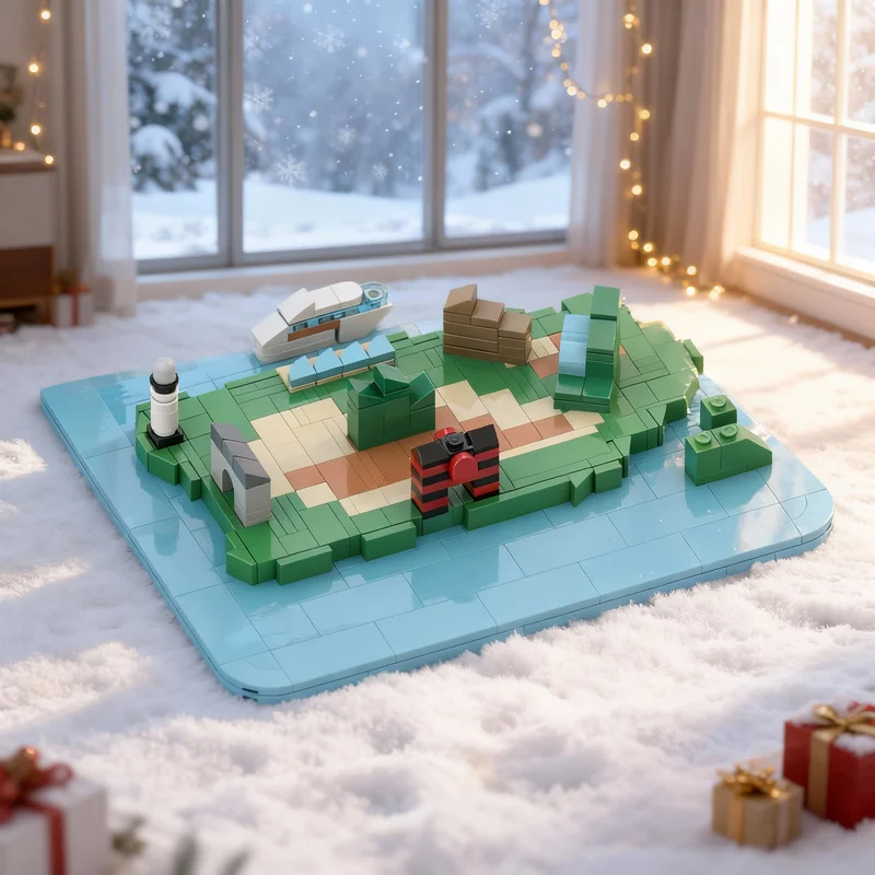 

367pcs MOC Puerto Rico Map Regions Model Building Blocks Architecture Christmas Gifts DIY Creative Toy Education Idea Brick Kids