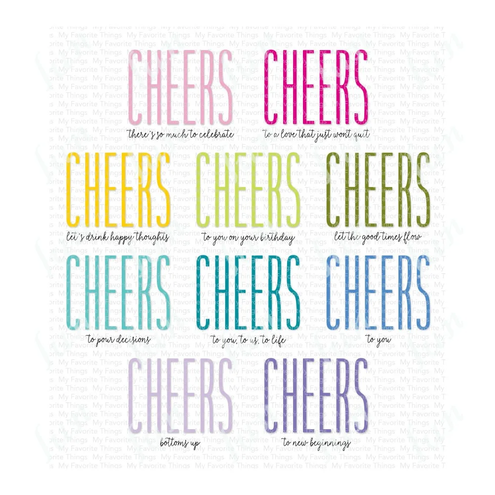 Resuable Cheers Words Silicone Stamps and Metal Cutting Dies Handmade Diy Scrapbooking Greeting Card Diary Craft Decoration