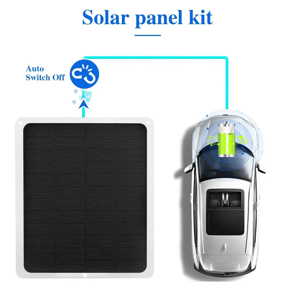 20W Solar Panel 12V Trickle Charger Maintainer Boat Car RV Battery Charger Kit Solar Panel Paneles Solares Placa Solar