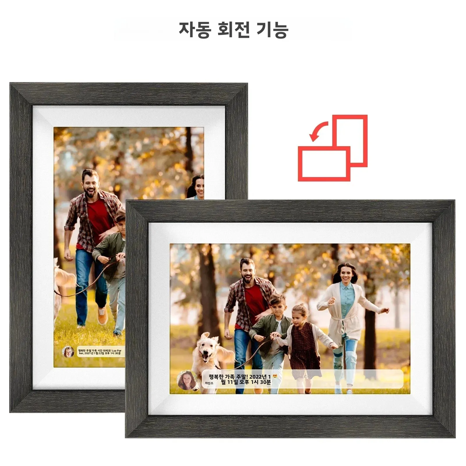 인기 판매 프레임 10.1인치 32G 스마트 고화질 WIFI 디지털 사진 프레임 터치 전자 앨범 광고
