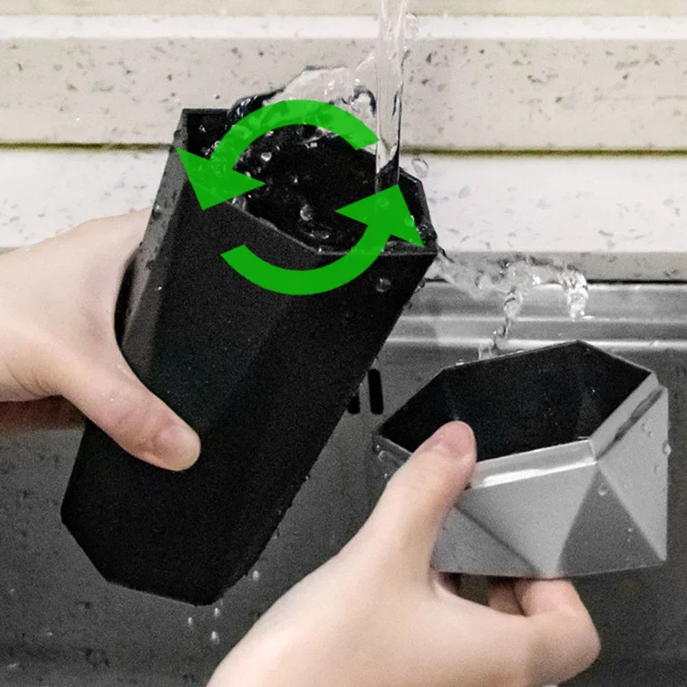 Mini cubo de basura portátil para coche, caja de almacenamiento con tapa, accesorio Interior para el hogar, dormitorio, Oficina