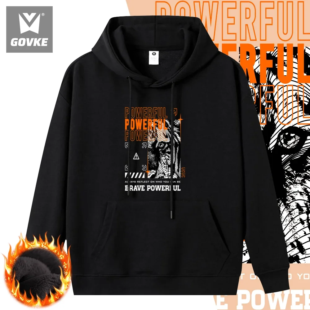 Powerful of Printed Men's Hoodies Multicolor Loose Clothes Polyester Fabric New in Hoodies & Sweatshirts Trend Fashion