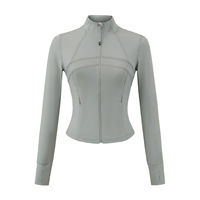 Women's Sports jackets Quick-drying Running Training Coat Fitness Top Gym Jacket Long Sleeve Sports Jacket Workout Sweatshirt