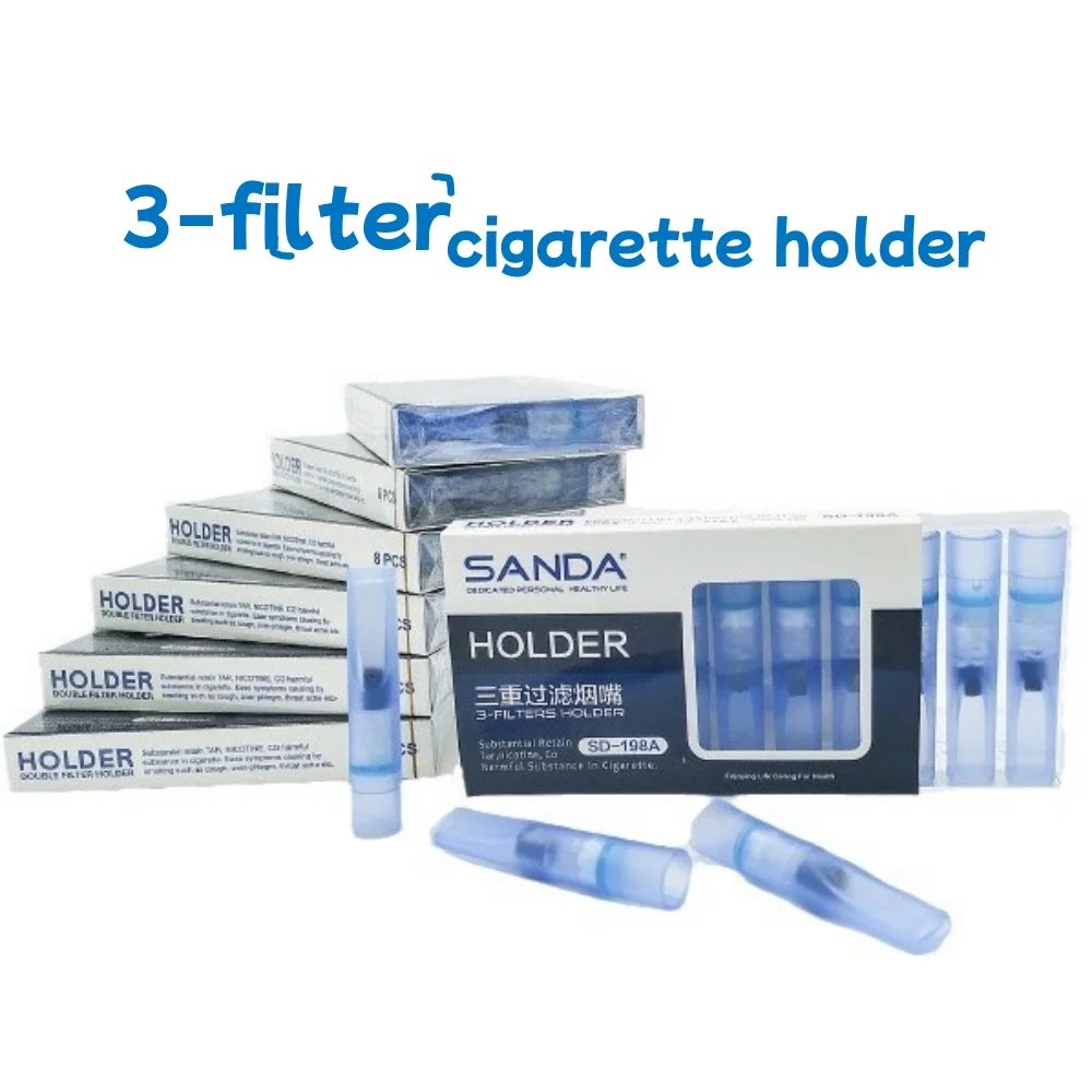 

SANDA 96pcs Activated Carbon Magnet Filter Beads Cigarette Holder Disposable 8.0mm Diameter Cigarettes Mouthpiece Smoking Tools