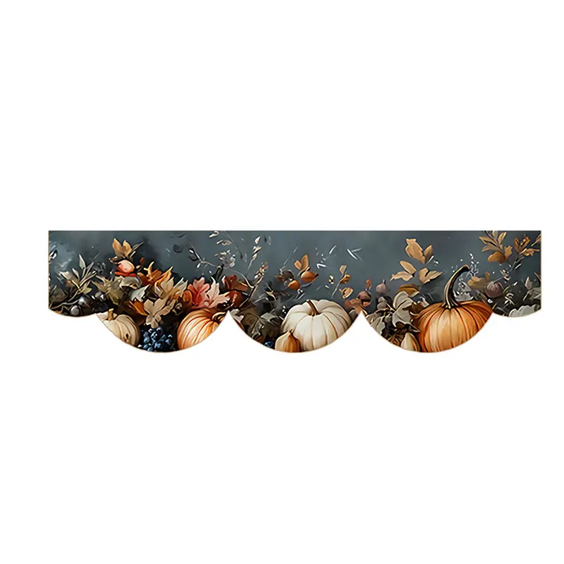 

1 piece harvest festival pumpkin fireplace scarf, decorative table flag, gift for parties and festivals, suitable for home decor