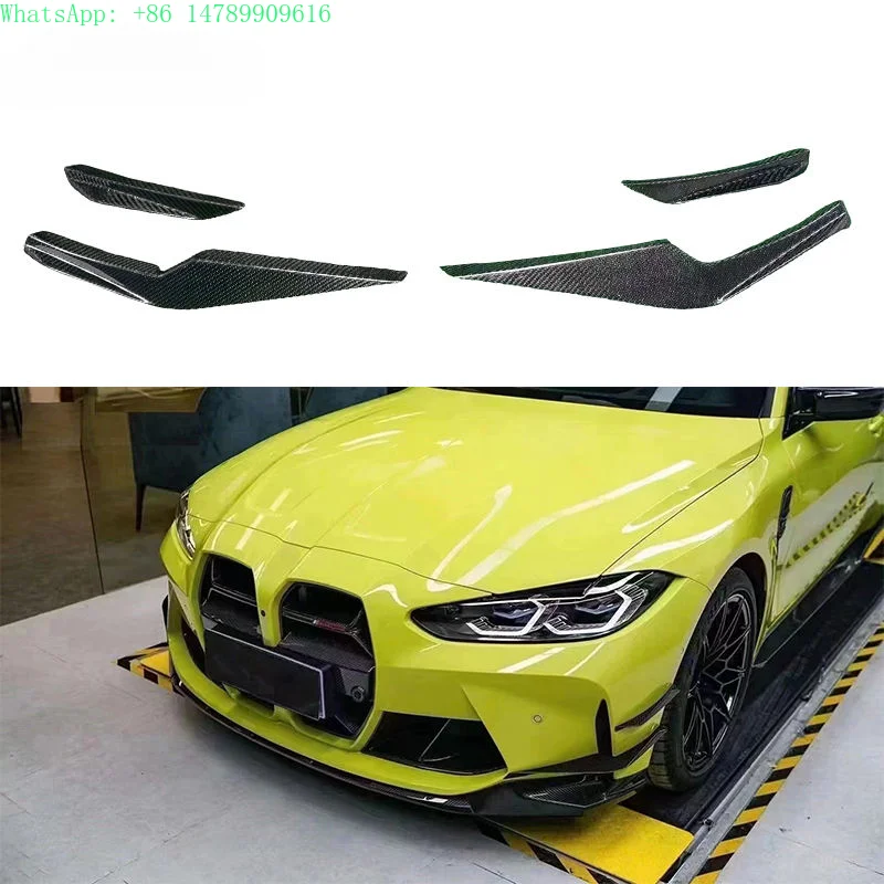 Complete OEM Facelift Conversion & Custom BuildG80 G82 M3 M4 VS Style Carbon Fiber Front Vent Splitter Front Bumper Separator Fo