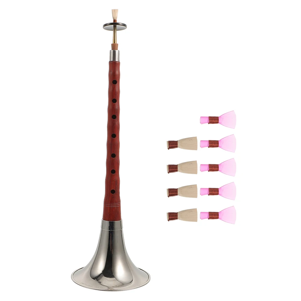 

Rosewood Suona Musical Instrument D Tonal Traditional Chinese Wind Instruments for Beginners Students Professional Use Plastic