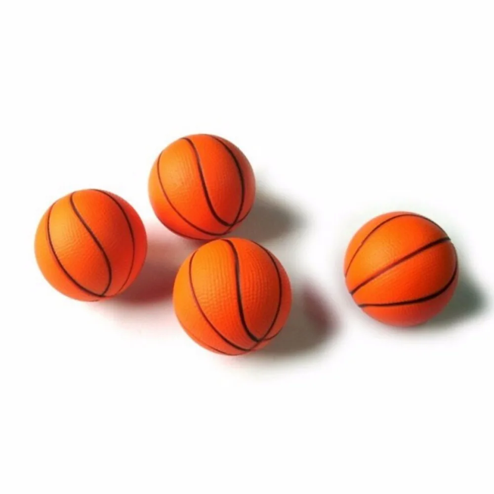 Hot 6.3cm Squeeze Ball Hand Exerciser Orange Mini Basketball Hand Wrist Stress Relief PU Foam Ball Toy FOR Kid Adult