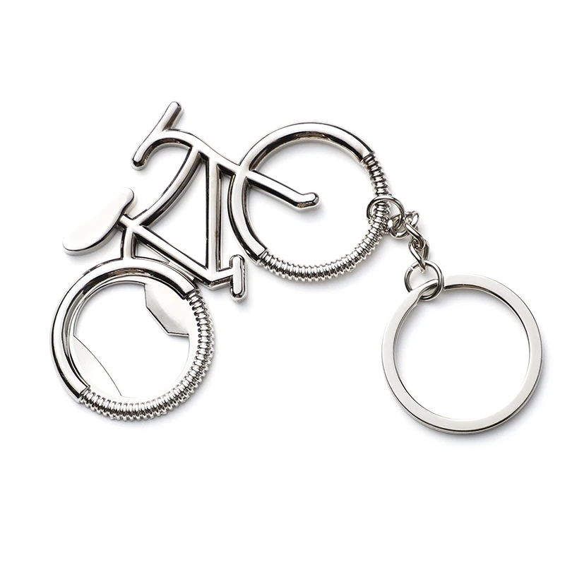 Key Chain Gift for Bicycle Lover Zinc Alloy Keychain Bottle Opener Keyring Beer Soda Bottle Opener Bike Shape Kitchen Gadget