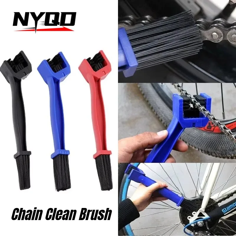 Portable Chain Cleaning Brush Motorcycle Bicycle Road Bike Maintenance Tool Multifunctional Chain Cleaner For Bike Motorcycle