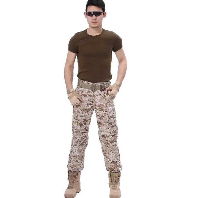 DulRipstop-Pantalon militaire de qualité camouflage, uniforme de chasse noir, style désert, vente en gros de documents