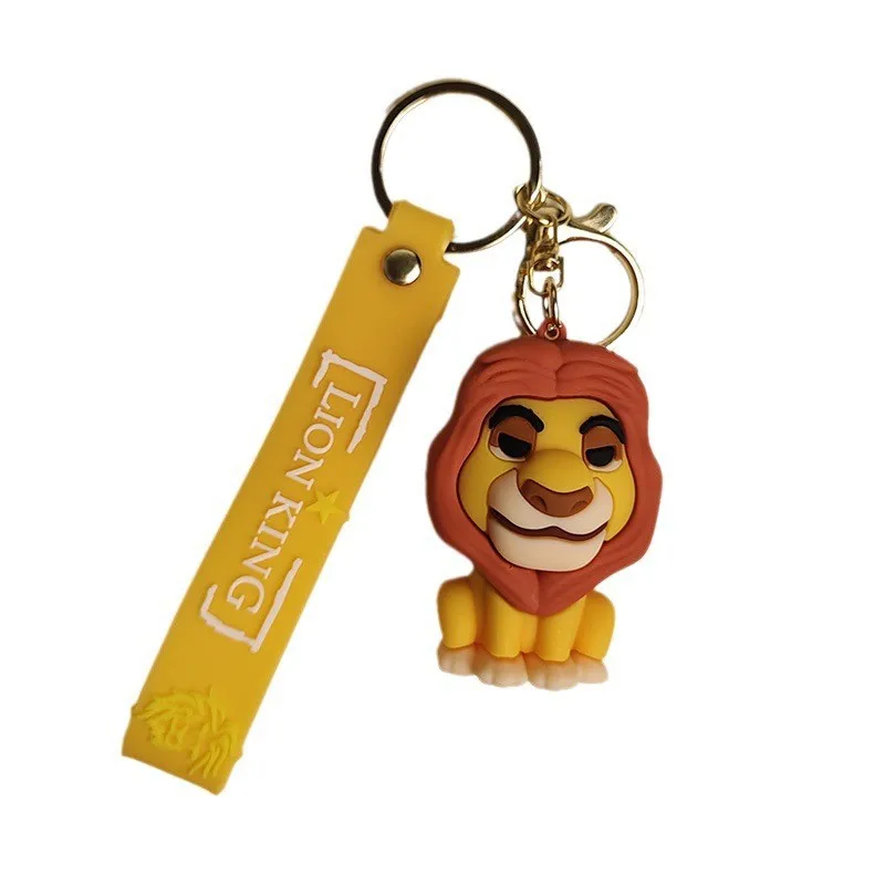 Cartoon Simba Lion King Keychain Cute bag pendant Creative couple doll key chain