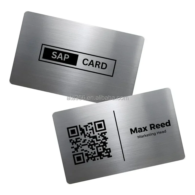 5 بطاقات عمل معدنية بسعر المصنع مخصصة بطاقة ائتمان معدنية فارغة نقش بالليزر بطاقات فارغة التسامي