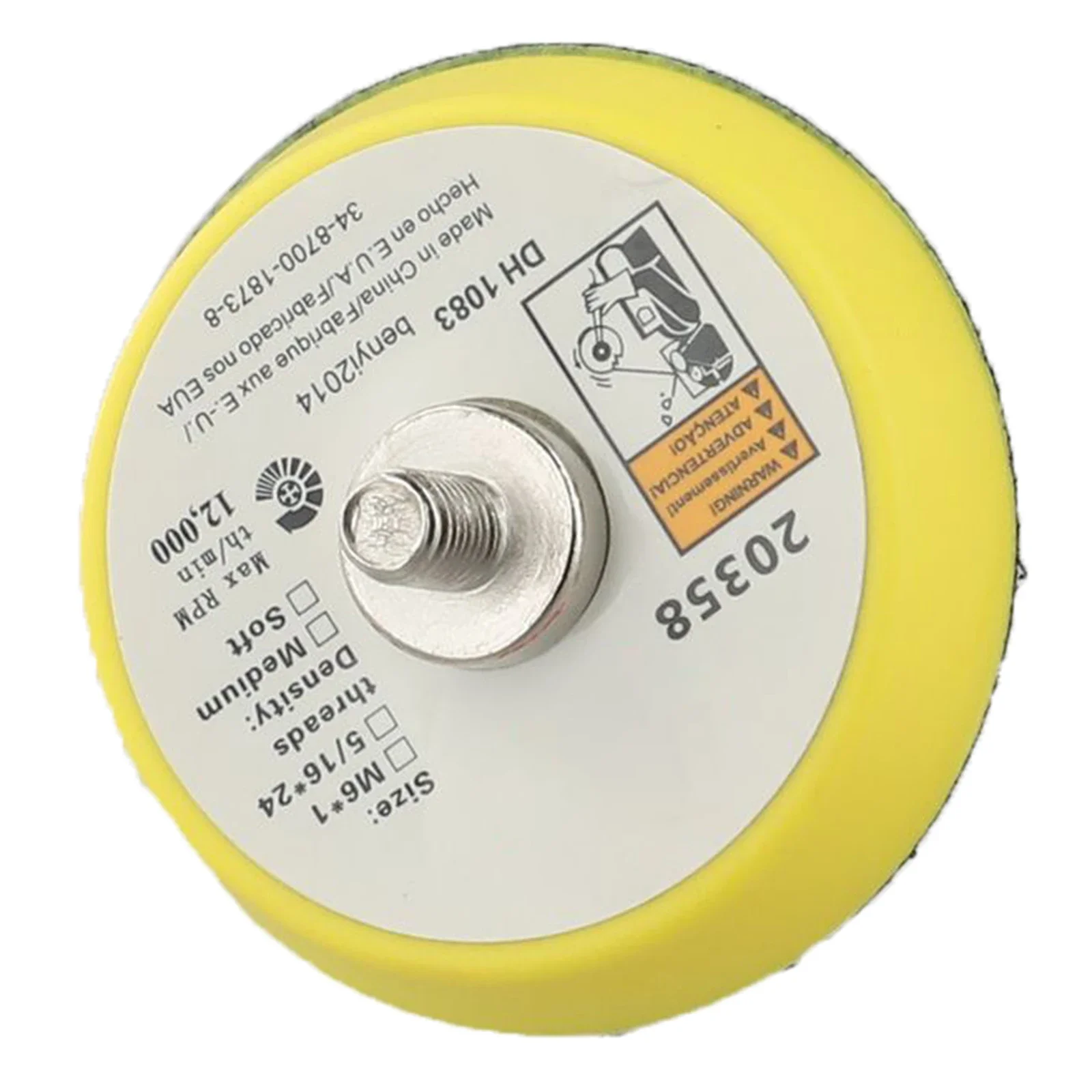 

1pc 2 3 5 Inch Backing Pad M6 M8 Polishing Sanding Disc Hook And Loop Pneumatic Sander Rubber Metal Power Abrasive Tools