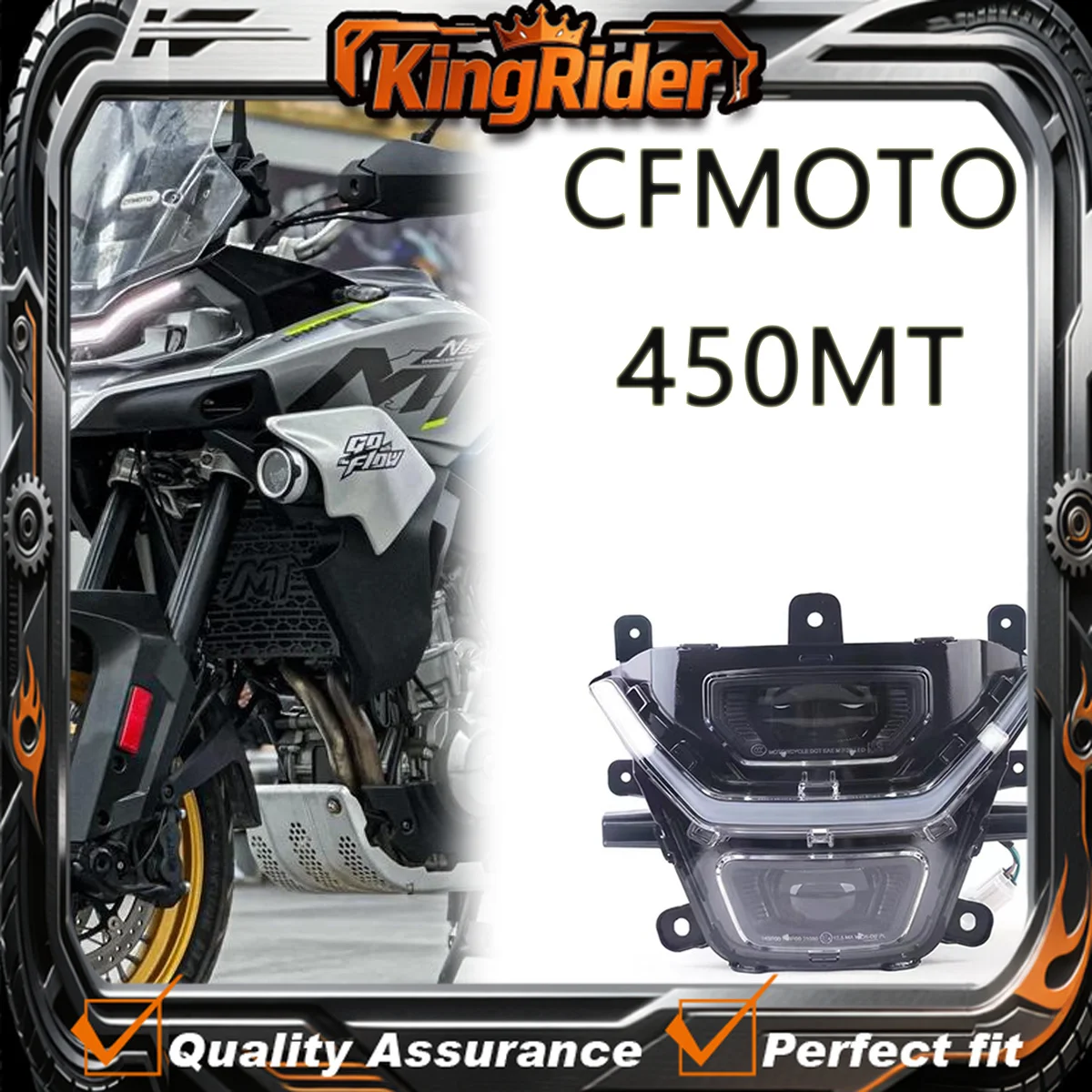 Motorcycle Accessories Headlamp Assembly Headlamp Lighting Original accessory headlight FOR CFMOTO 450MT MT450 CF400-8/8A MT 450
