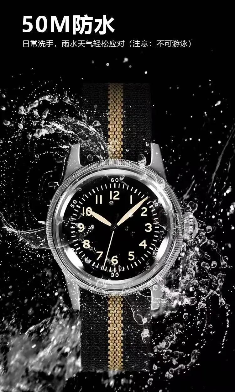 

RDUNAE RA07 Ретро кварцевые часы 2025 Механизм K1 Минеральное стекло Нержавеющая сталь 36 мм Ночник для дайвинга Мужские спортивные часы