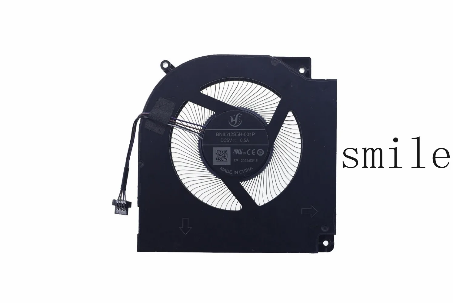 

Laptop CPU Cooling Fan for THER7GM7A8-3211 GM7AG8N BN8512S5H-001P DC5V 0.5A 4-Pin